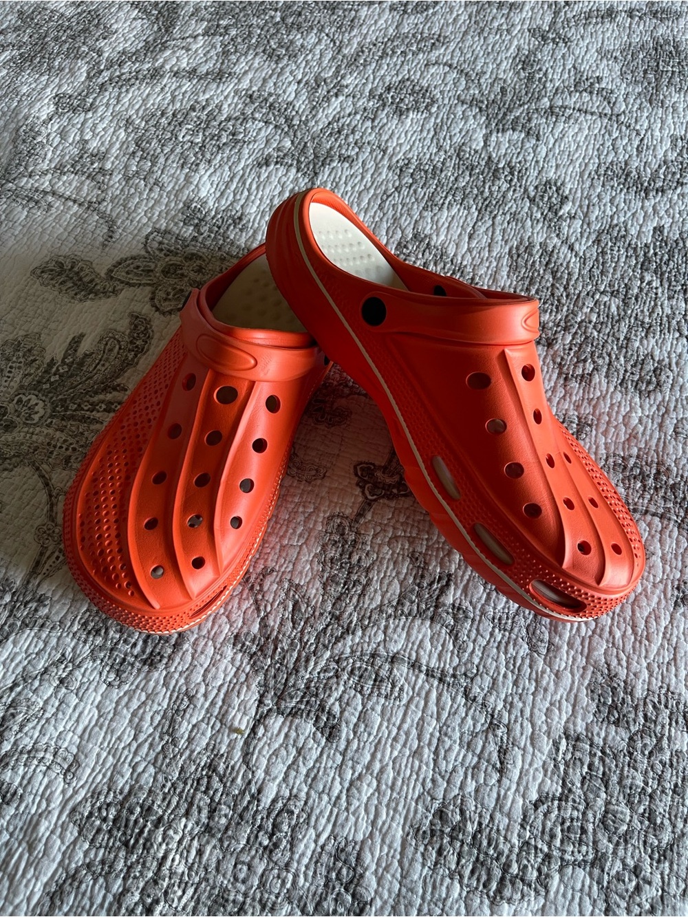 Men's Slip-On Foam Clog Loafers in Orange